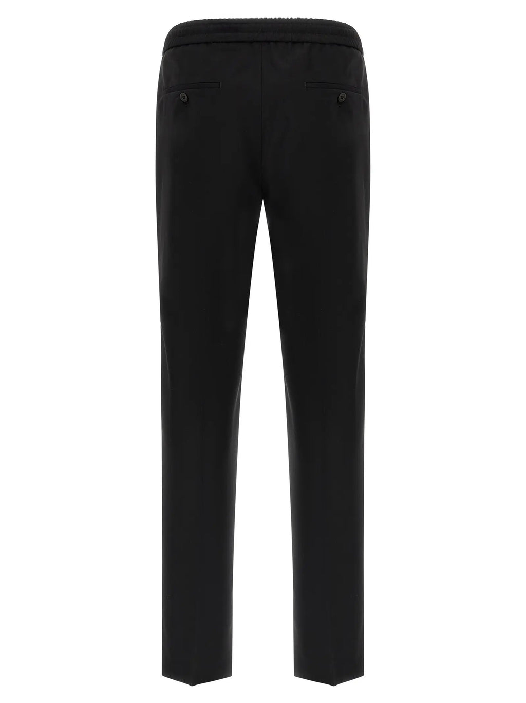 Incotex Black Virgin Wool Casual Pants
