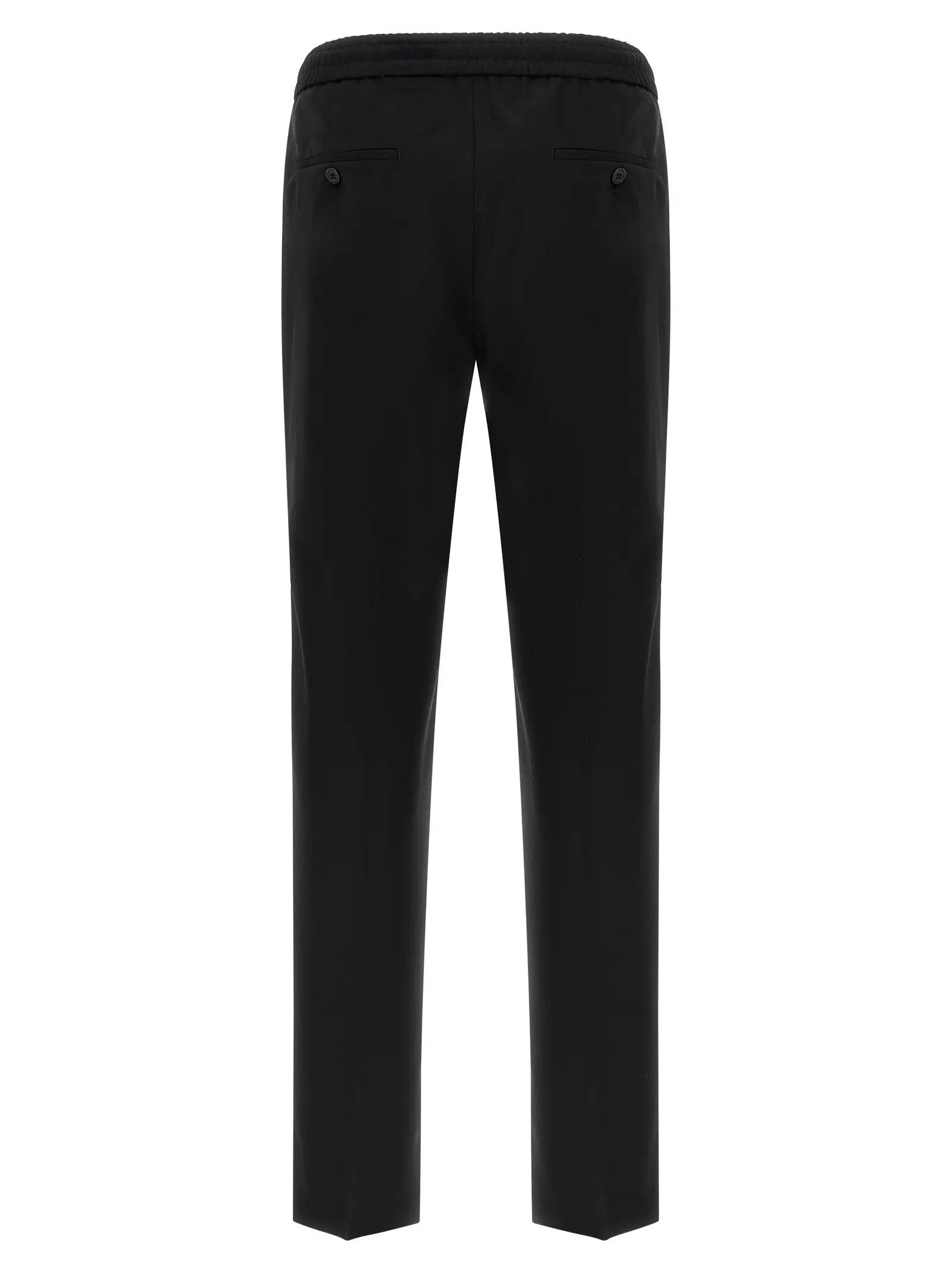 Incotex Black Virgin Wool Casual Pants