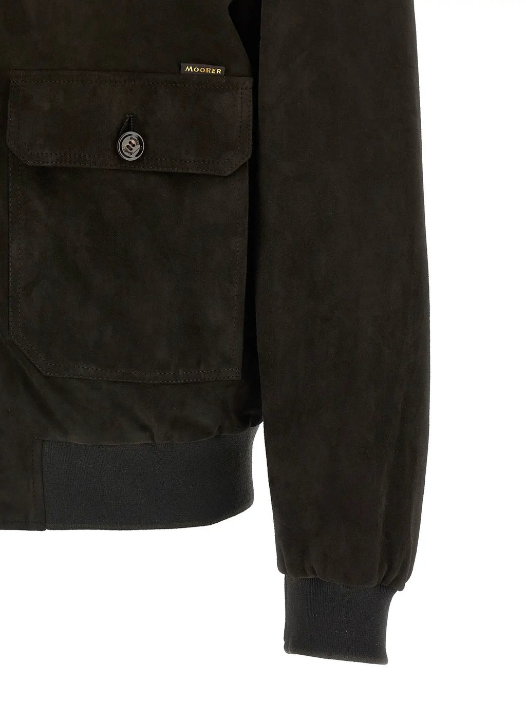 MooRER Brown Lamb Leather Leather Jacket