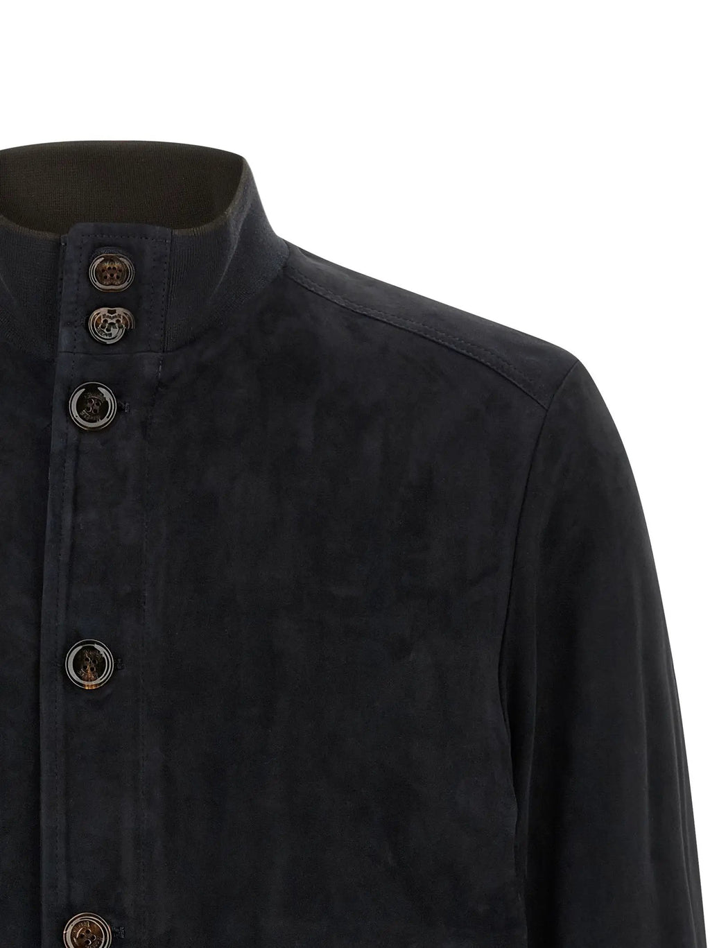 MooRER Blue Lamb Leather Leather Jacket