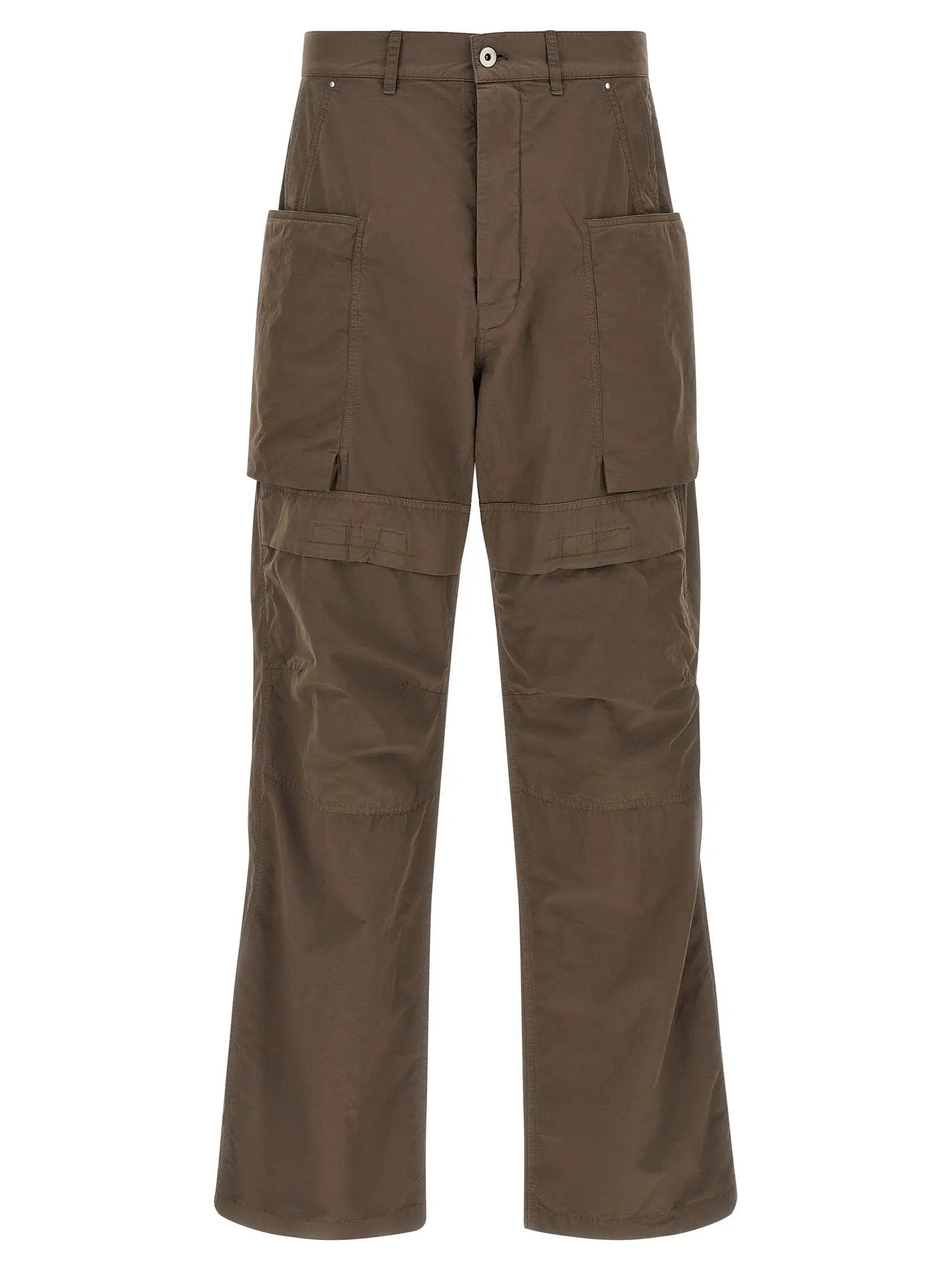 DRKSHDW Brown Cotton Cargo Pants