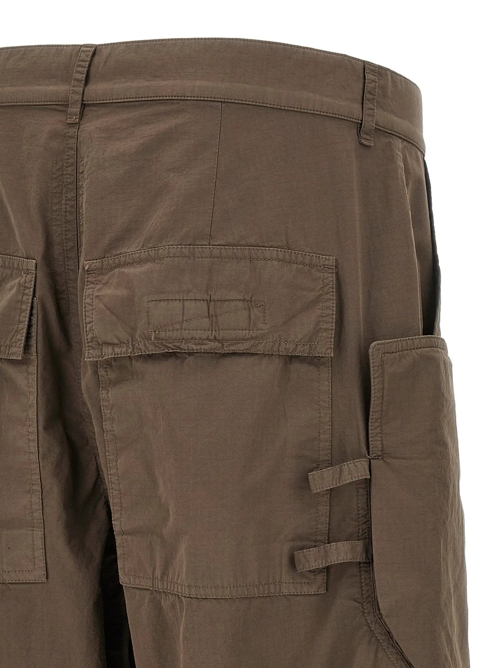 DRKSHDW Brown Cotton Cargo Pants