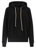 Rick Owens Black Cotton Sweatshirt