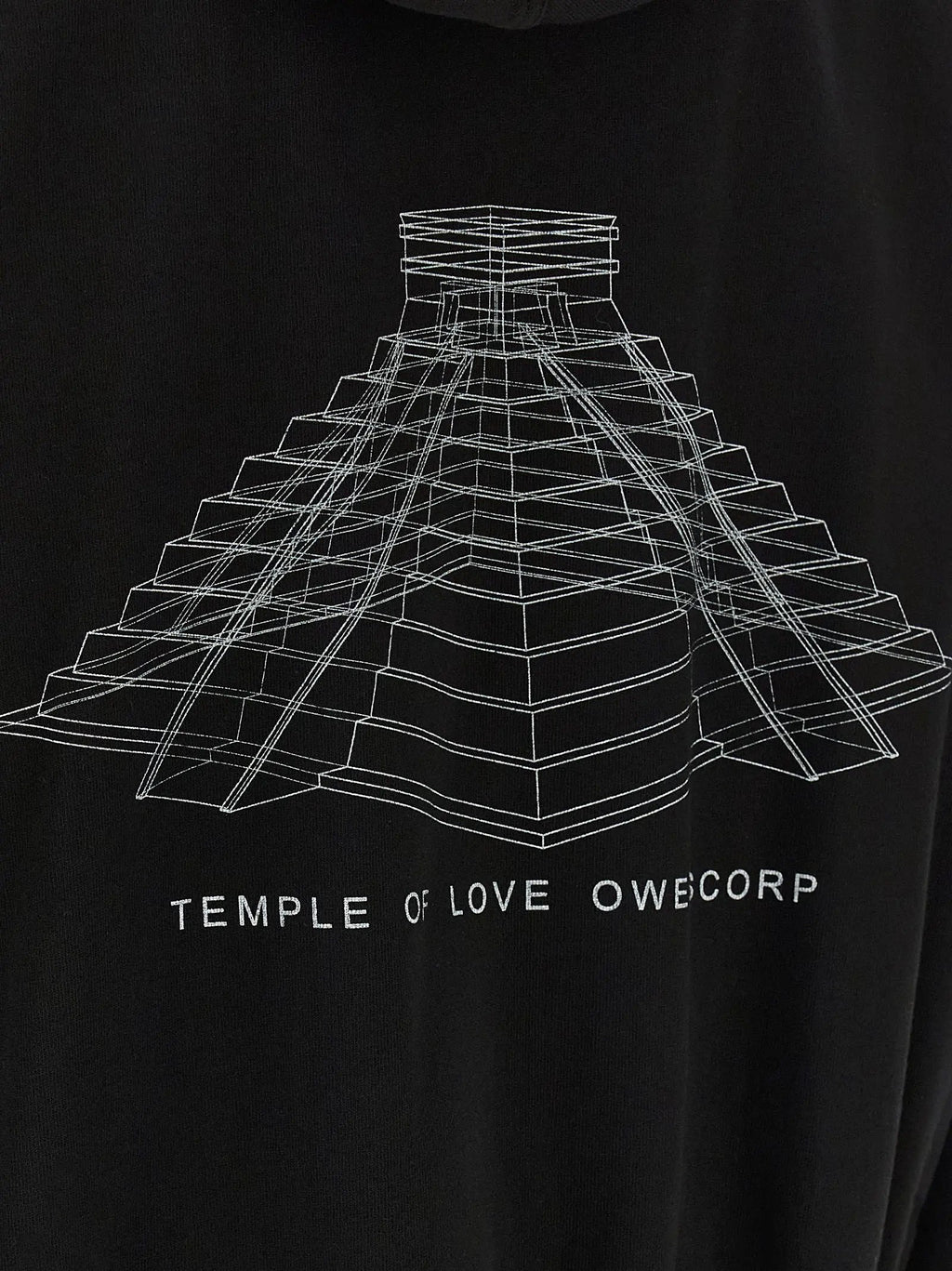 Rick Owens Black Cotton Sweatshirt