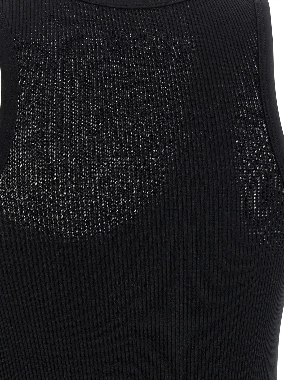 Isabel Marant Black Cotton Tank Tops