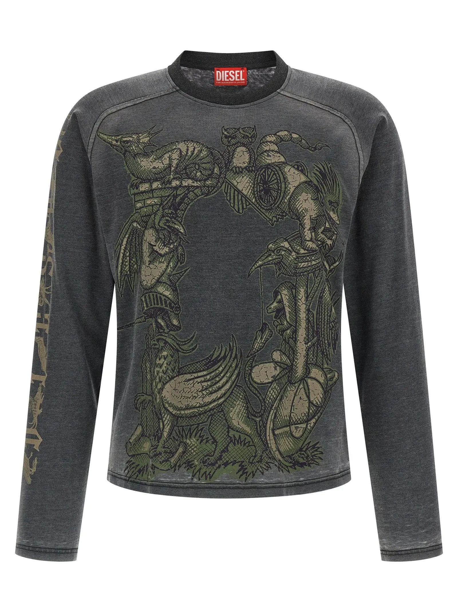 Diesel Gray Cotton Sportswear