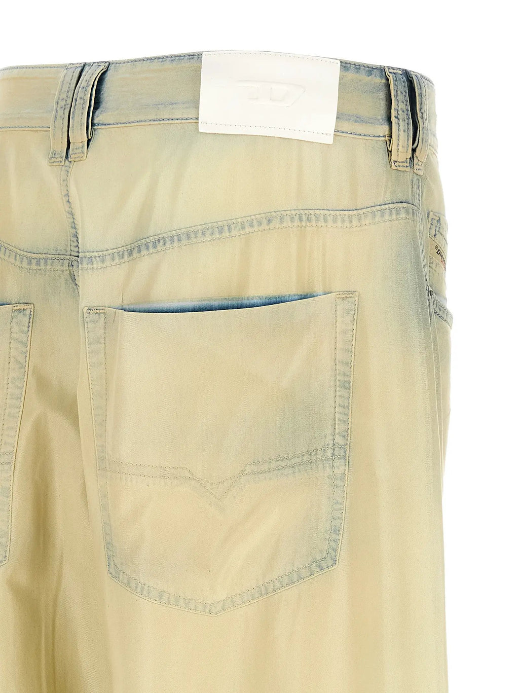 Diesel Beige Lyocell Jeans Denim