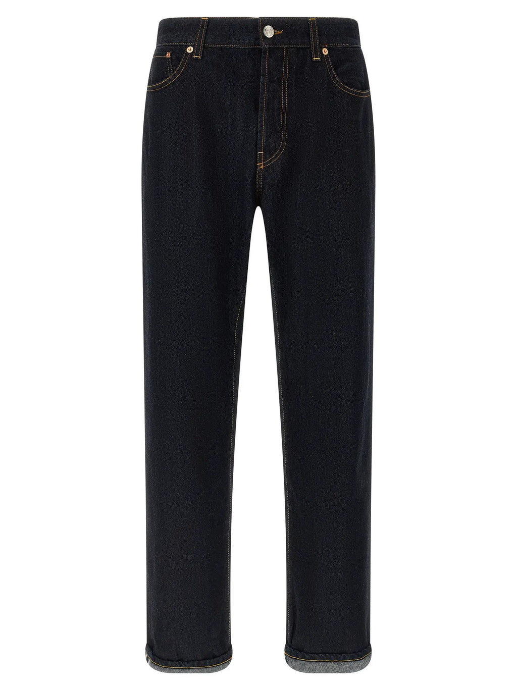 Department 5 Blue Cotton Straight-Leg Jeans