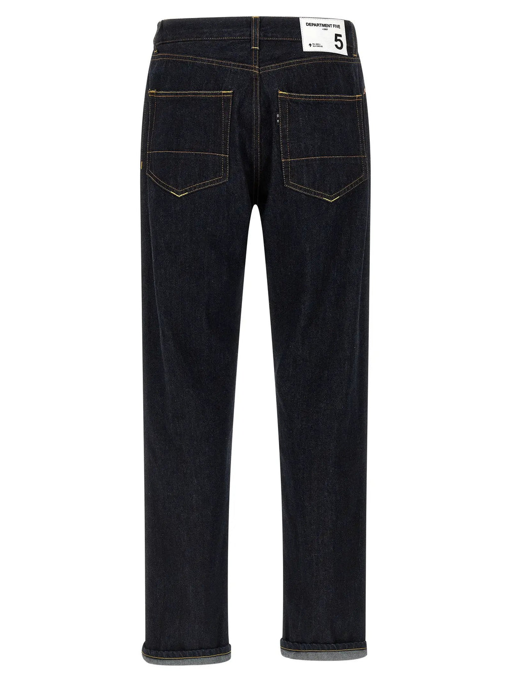 Department 5 Blue Cotton Straight-Leg Jeans