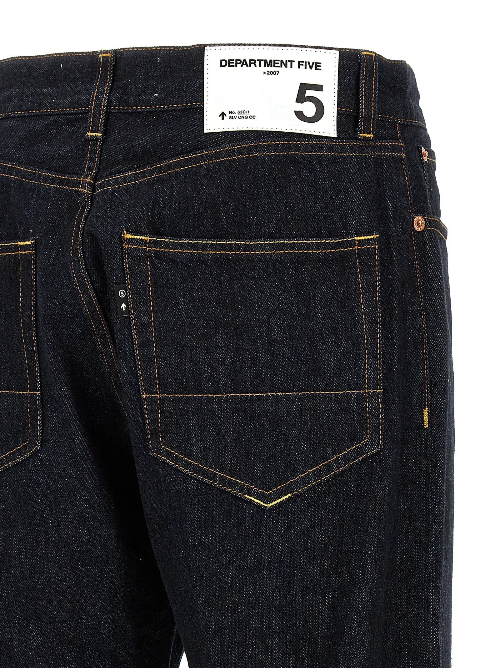 Department 5 Blue Cotton Straight-Leg Jeans