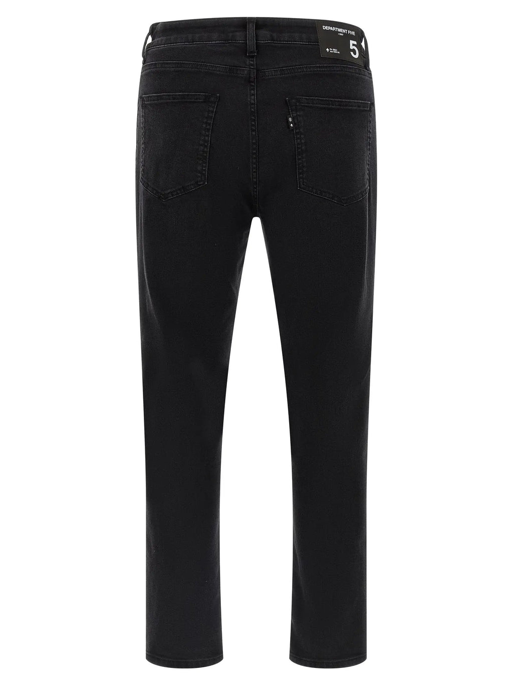 Department 5 Black Cotton Cropped Jeans