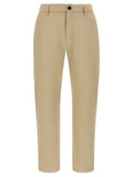Department 5 Beige Cotton Cropped Pants