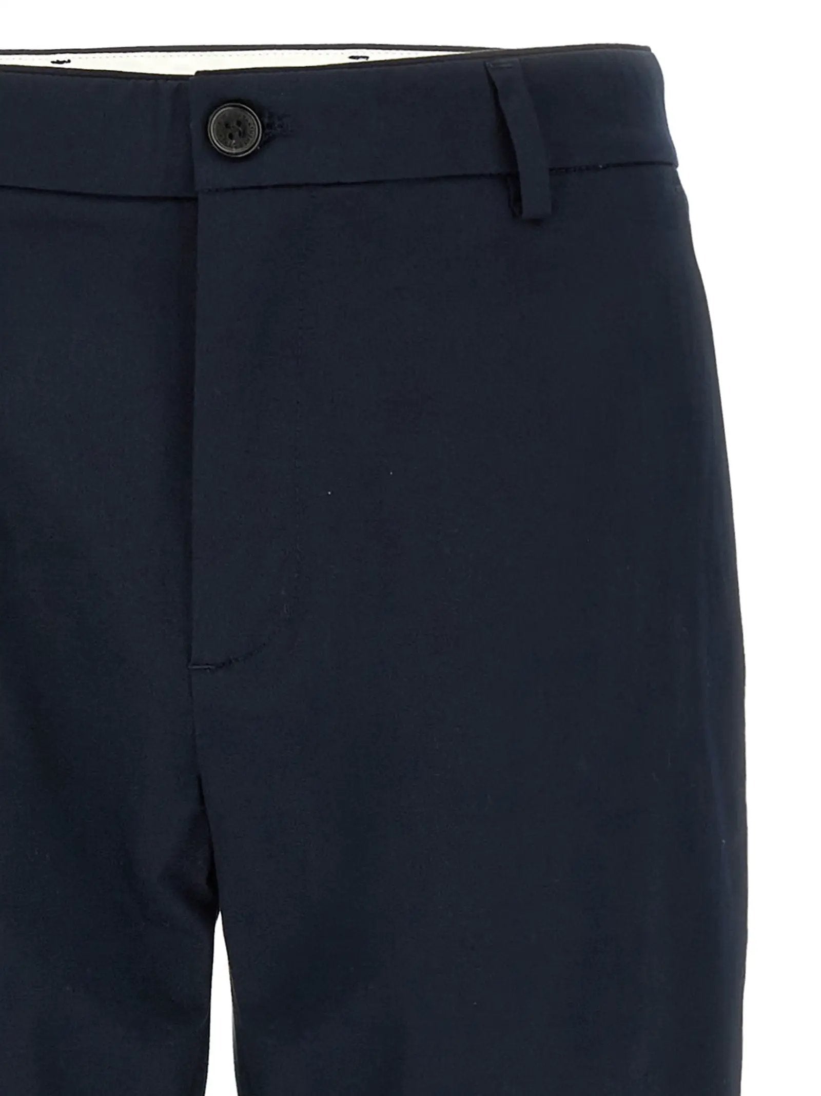 Department 5 Blue Cotton Casual Pants