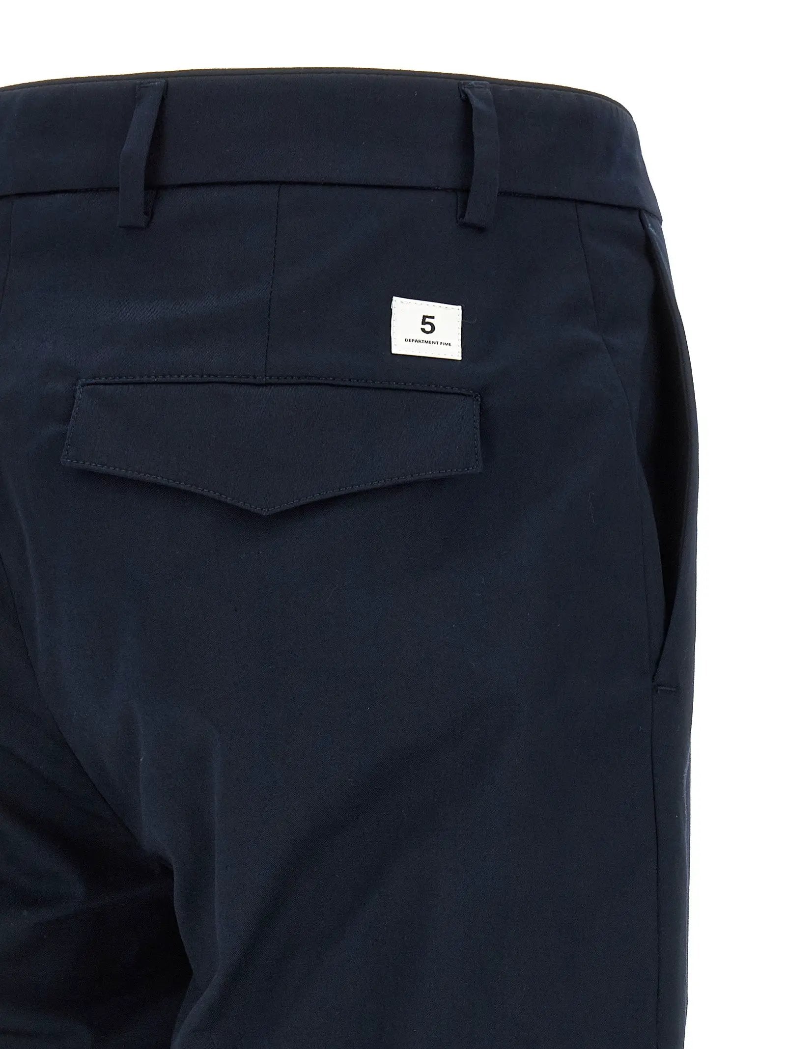 Department 5 Blue Cotton Casual Pants