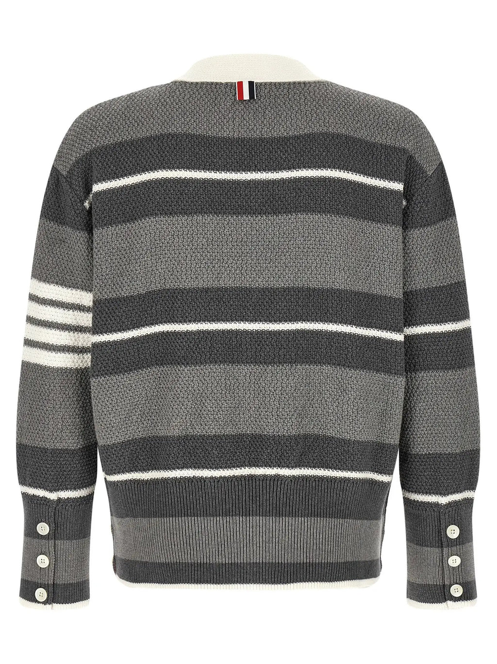 Thom Browne Gray Cotton Cardigan