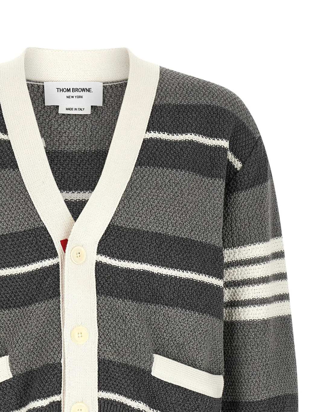 Thom Browne Gray Cotton Cardigan