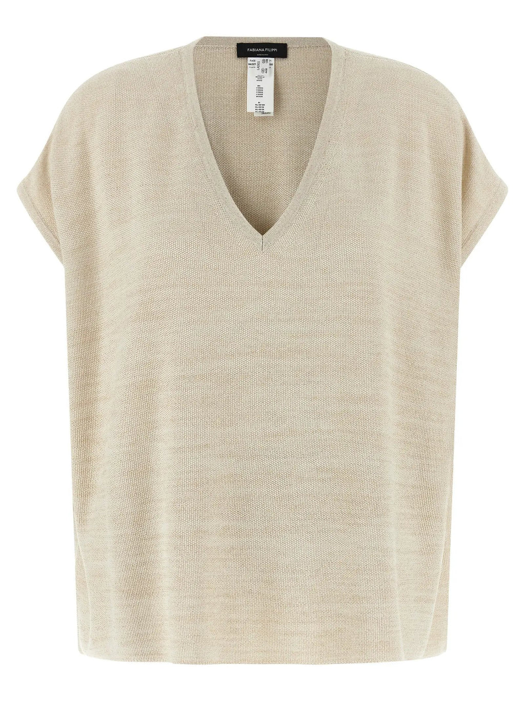 Fabiana Filippi Gold Cotton Cardigan