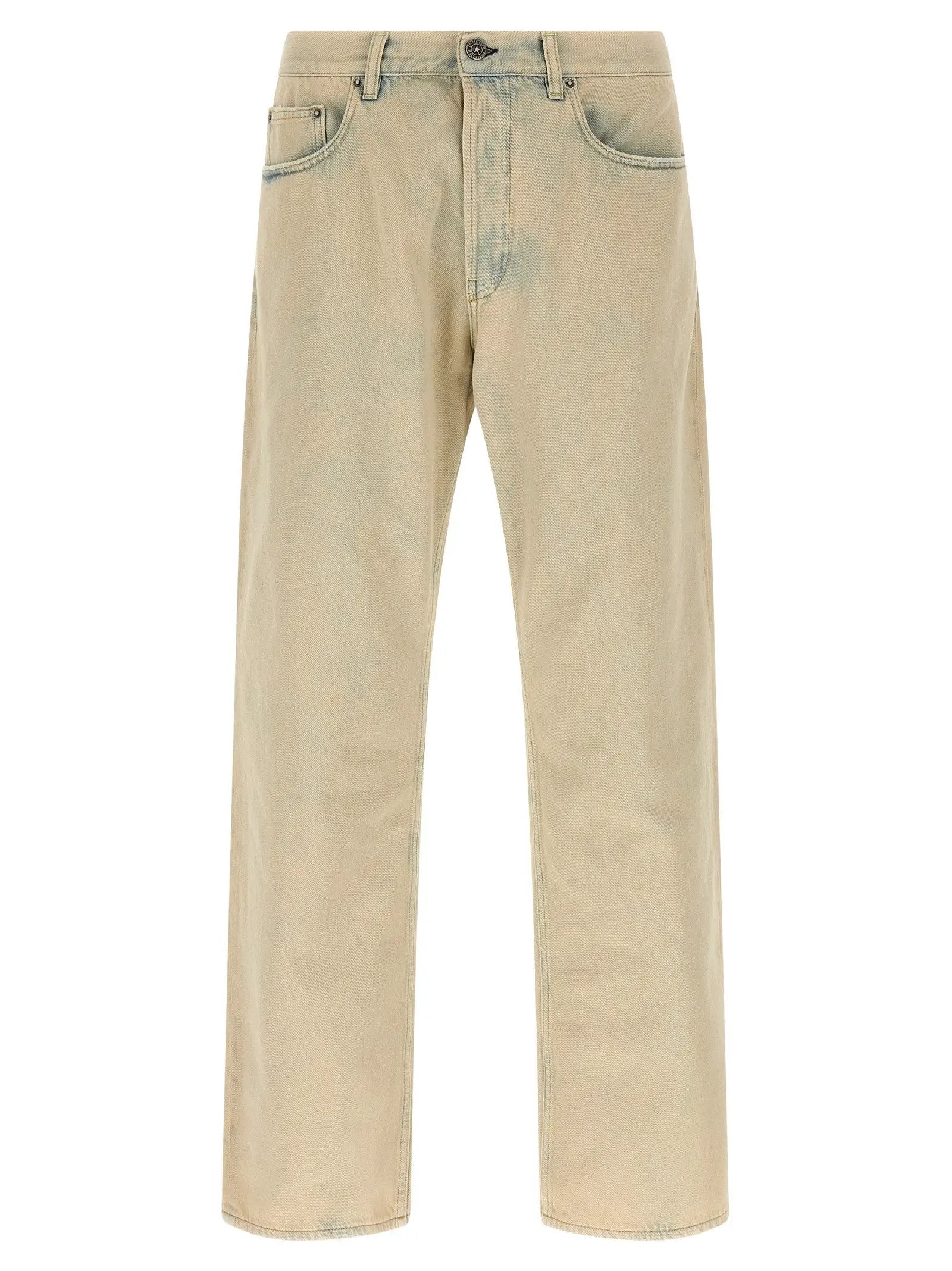 Golden Goose Beige Cotton Jeans Denim