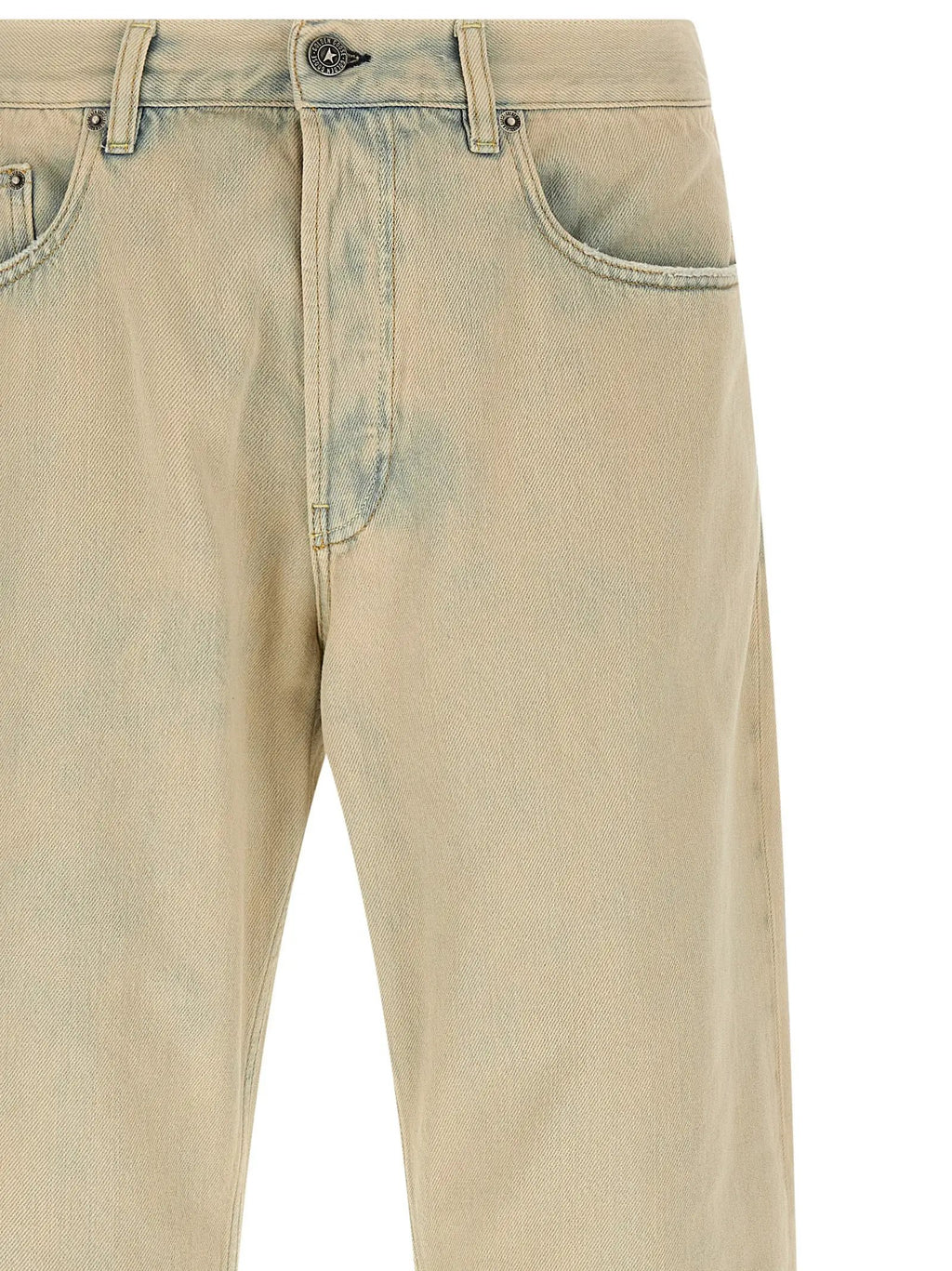 Golden Goose Beige Cotton Jeans Denim