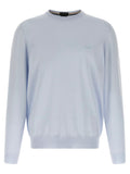 Hugo Boss Blue Virgin Wool Cardigan