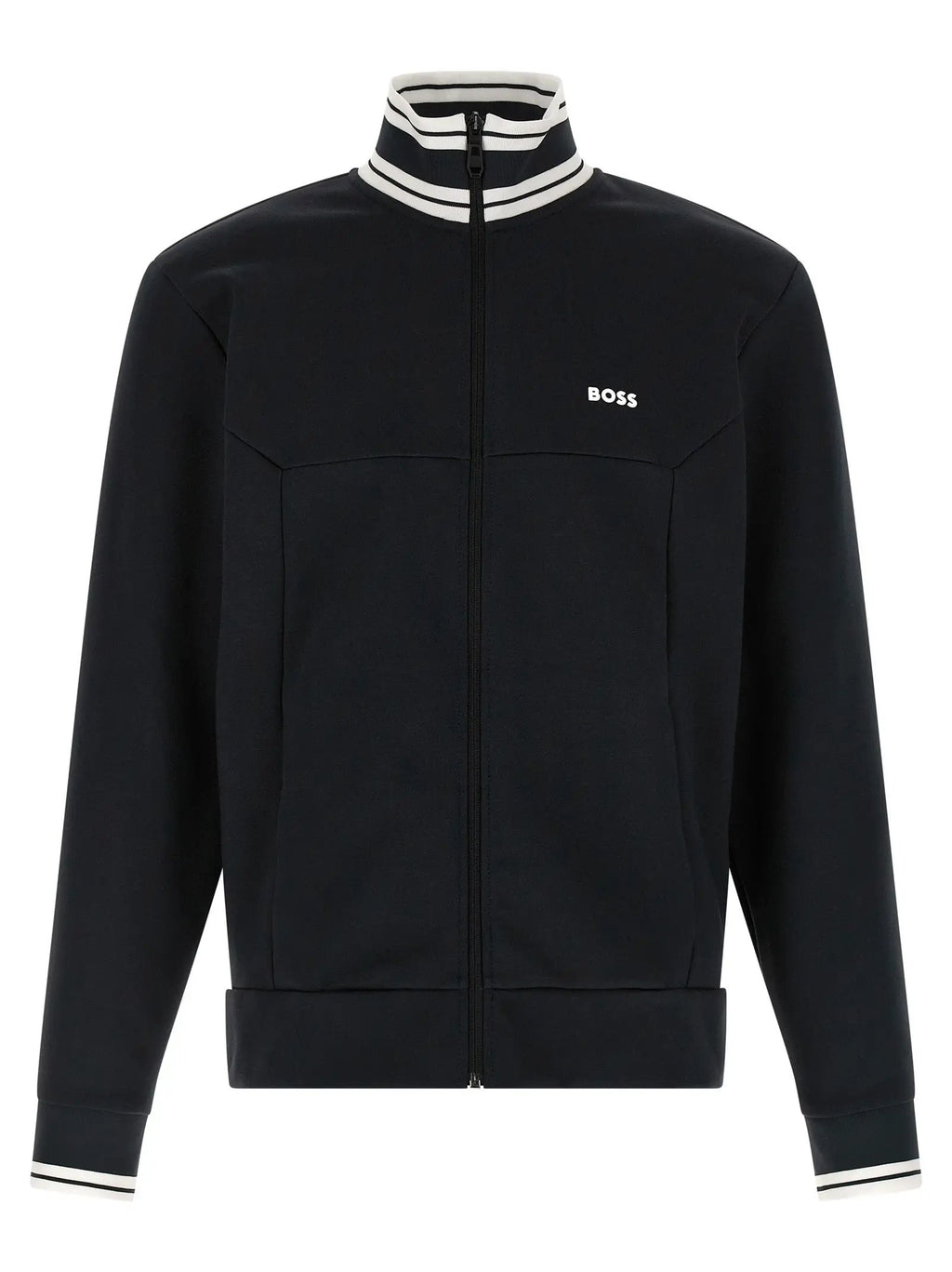 Hugo Boss Blue Cotton Sweatshirt