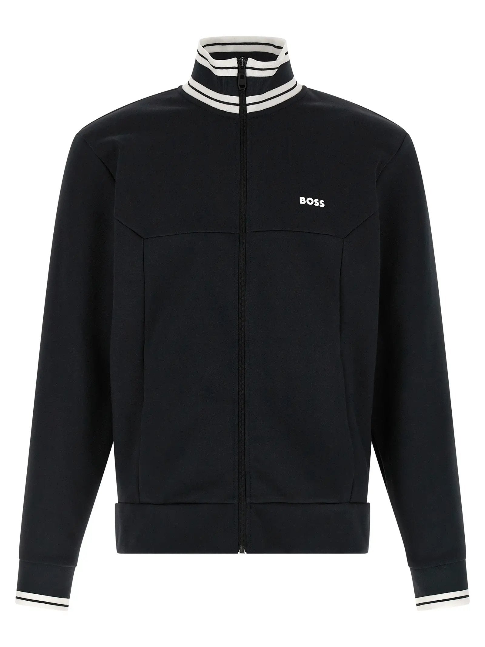 Hugo Boss Blue Cotton Sweatshirt