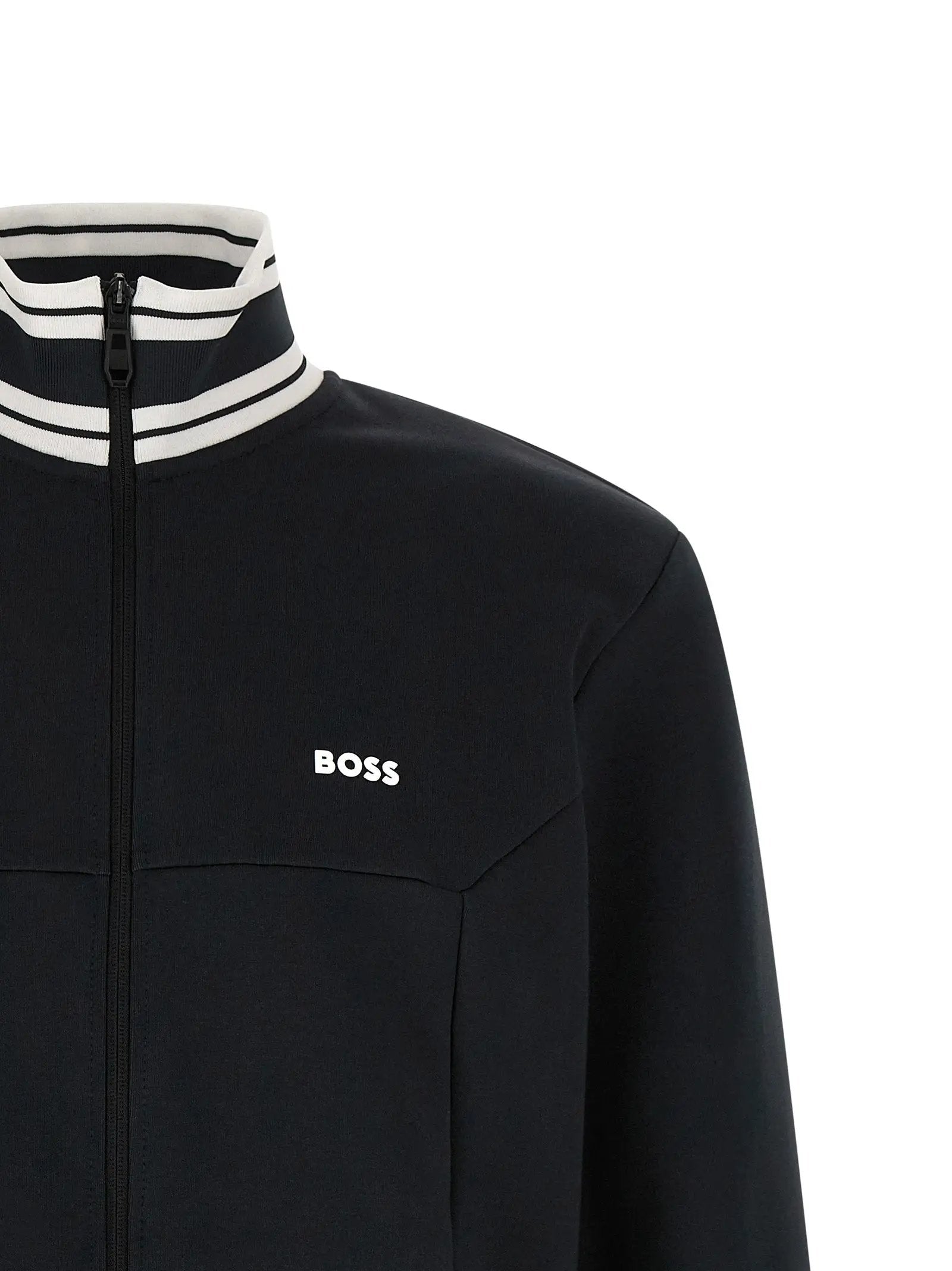 Hugo Boss Blue Cotton Sweatshirt
