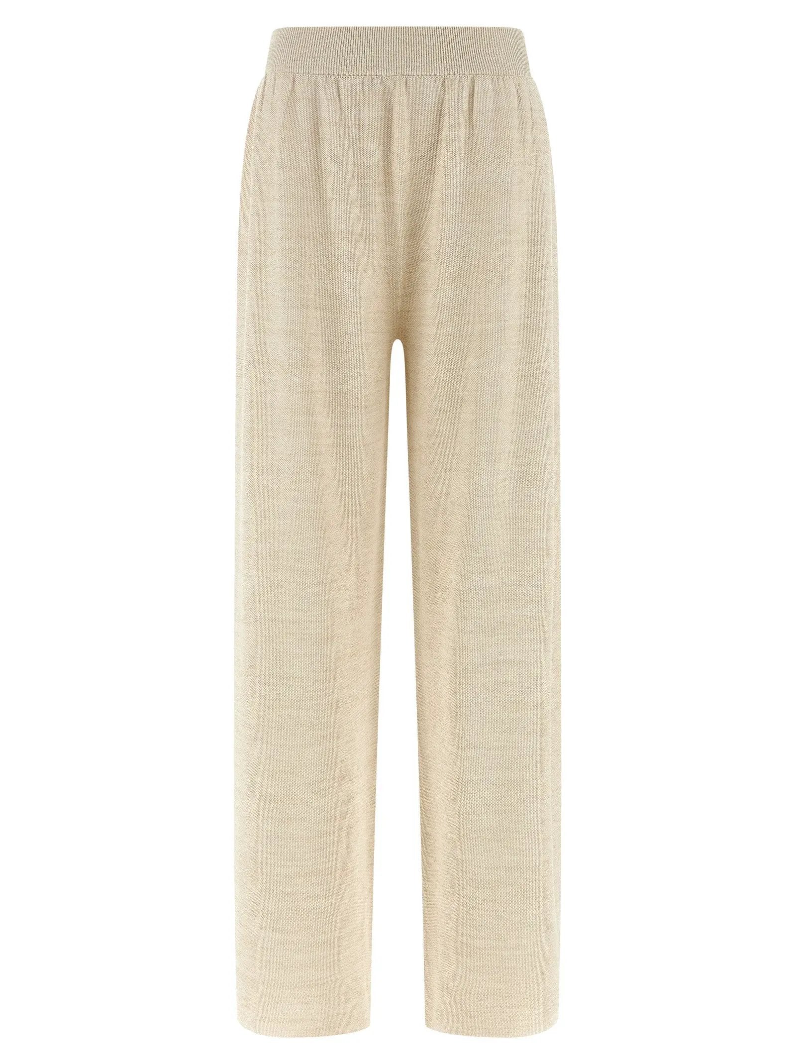 Fabiana Filippi Gold Cotton Casual Pants