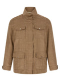 Herno Beige Wool Full-Length Jacket