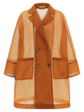Herno Orange Polyester Coat