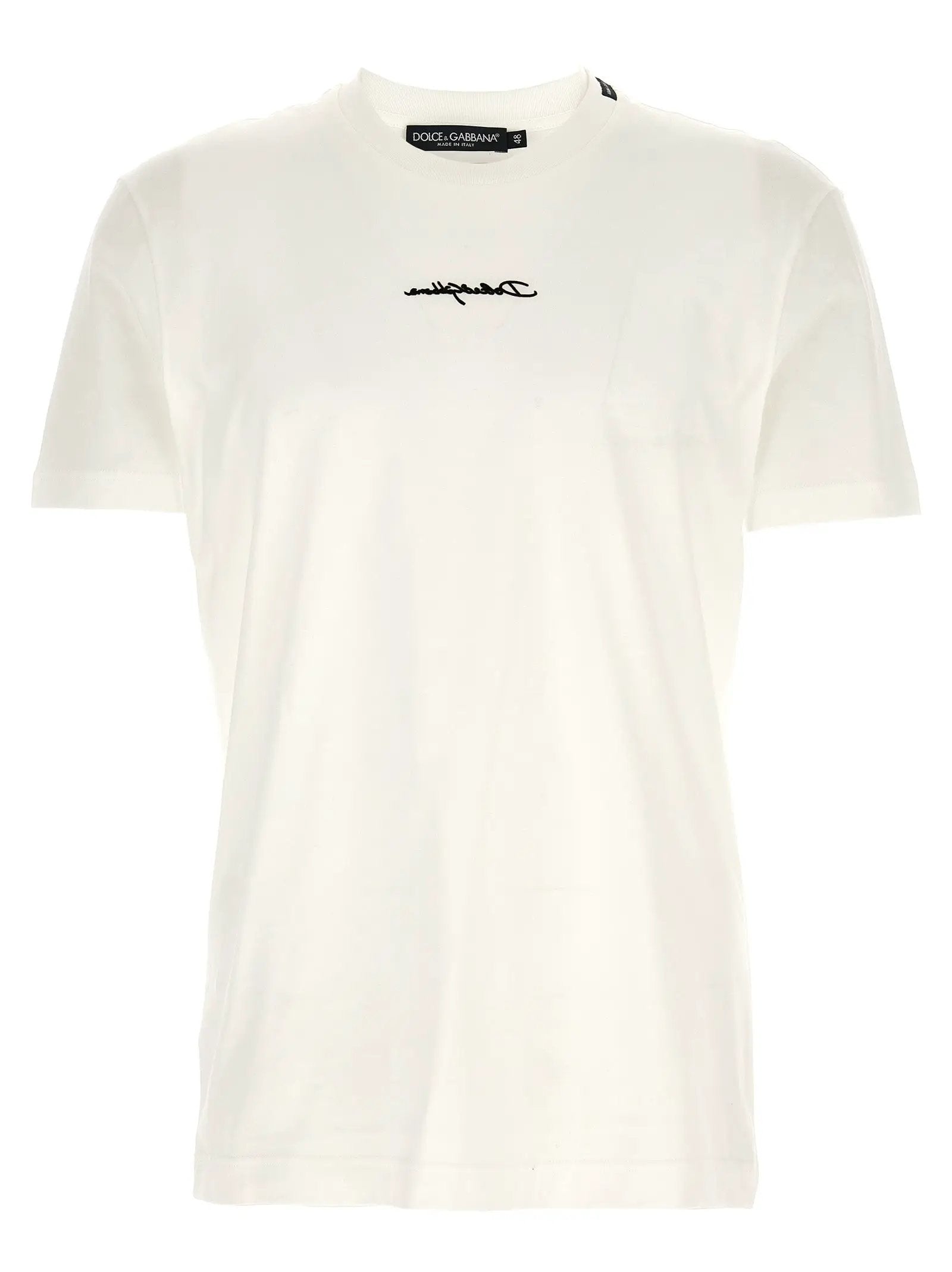 T-shirt blanc en coton Dolce &amp; Gabbana