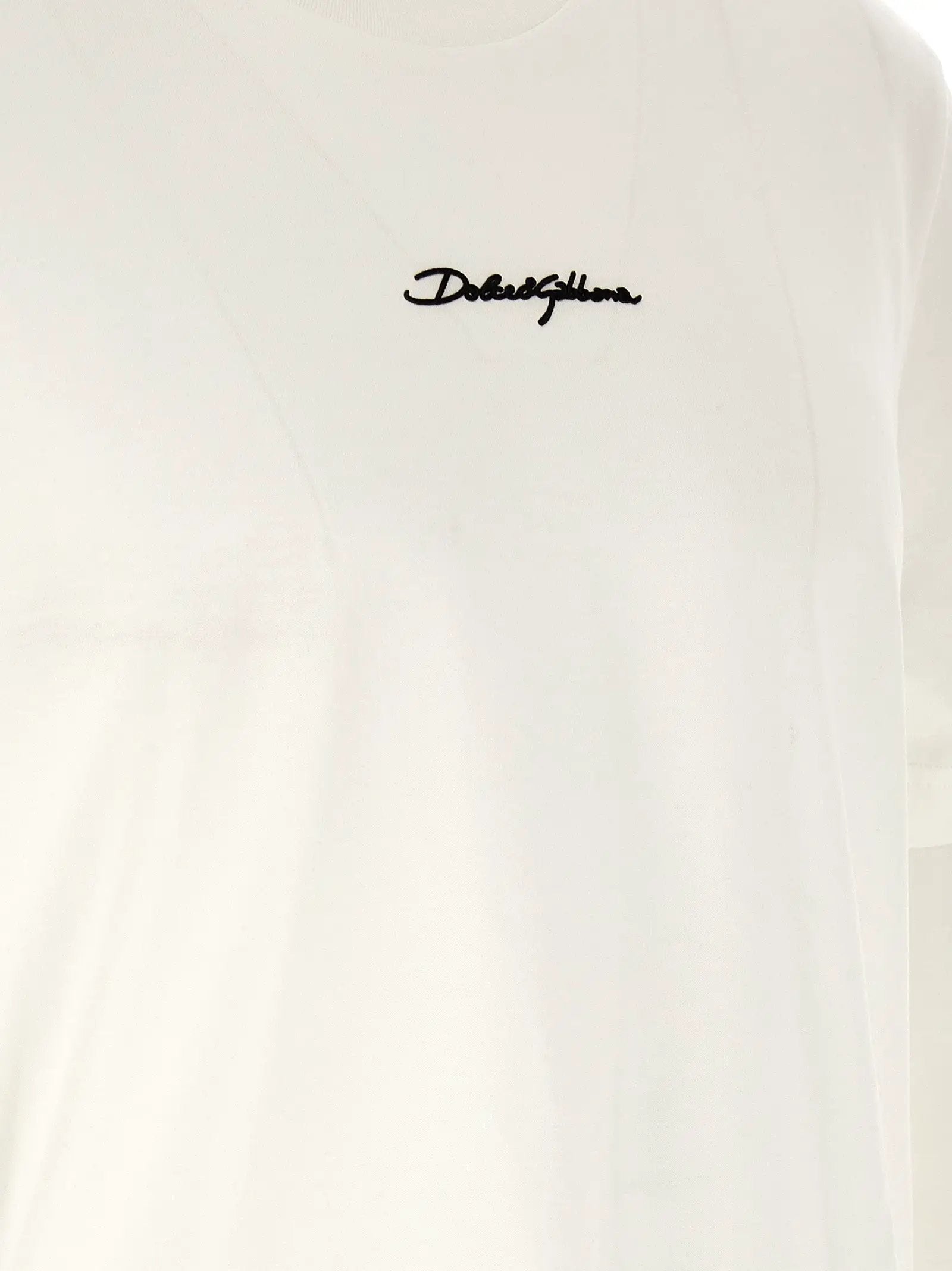 T-shirt blanc en coton Dolce &amp; Gabbana