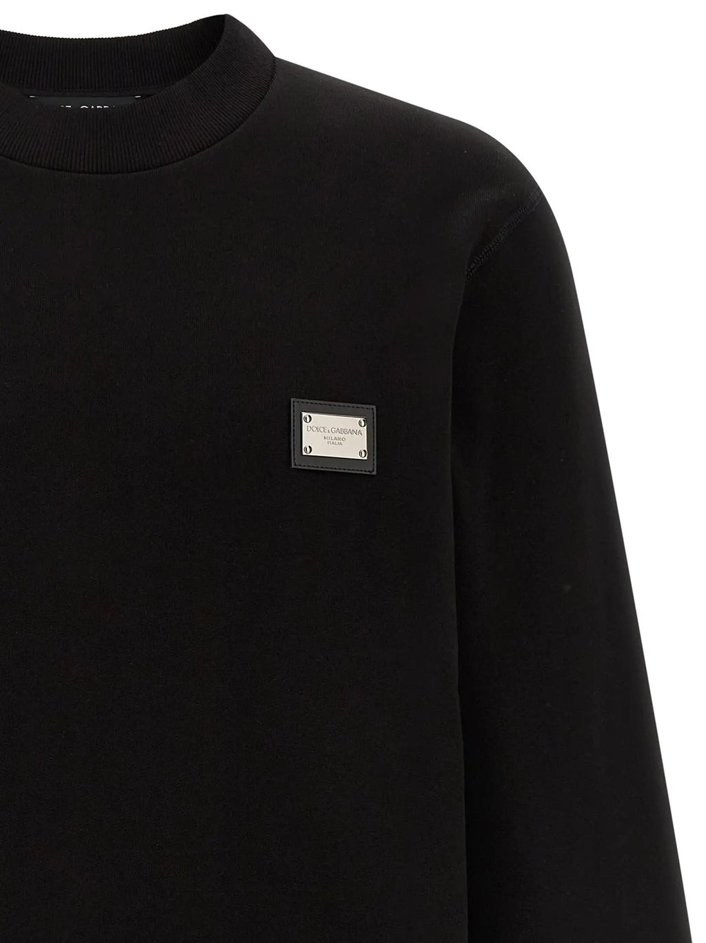 Dolce & Gabbana Black Cotton Sweatshirt