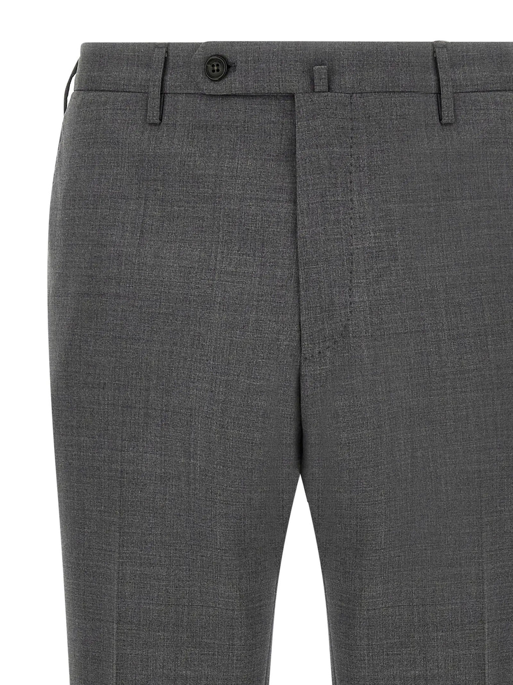 Incotex Gray Virgin Wool Dress Pants