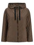 Max Mara Brown Polyester Full-Length Jacket
