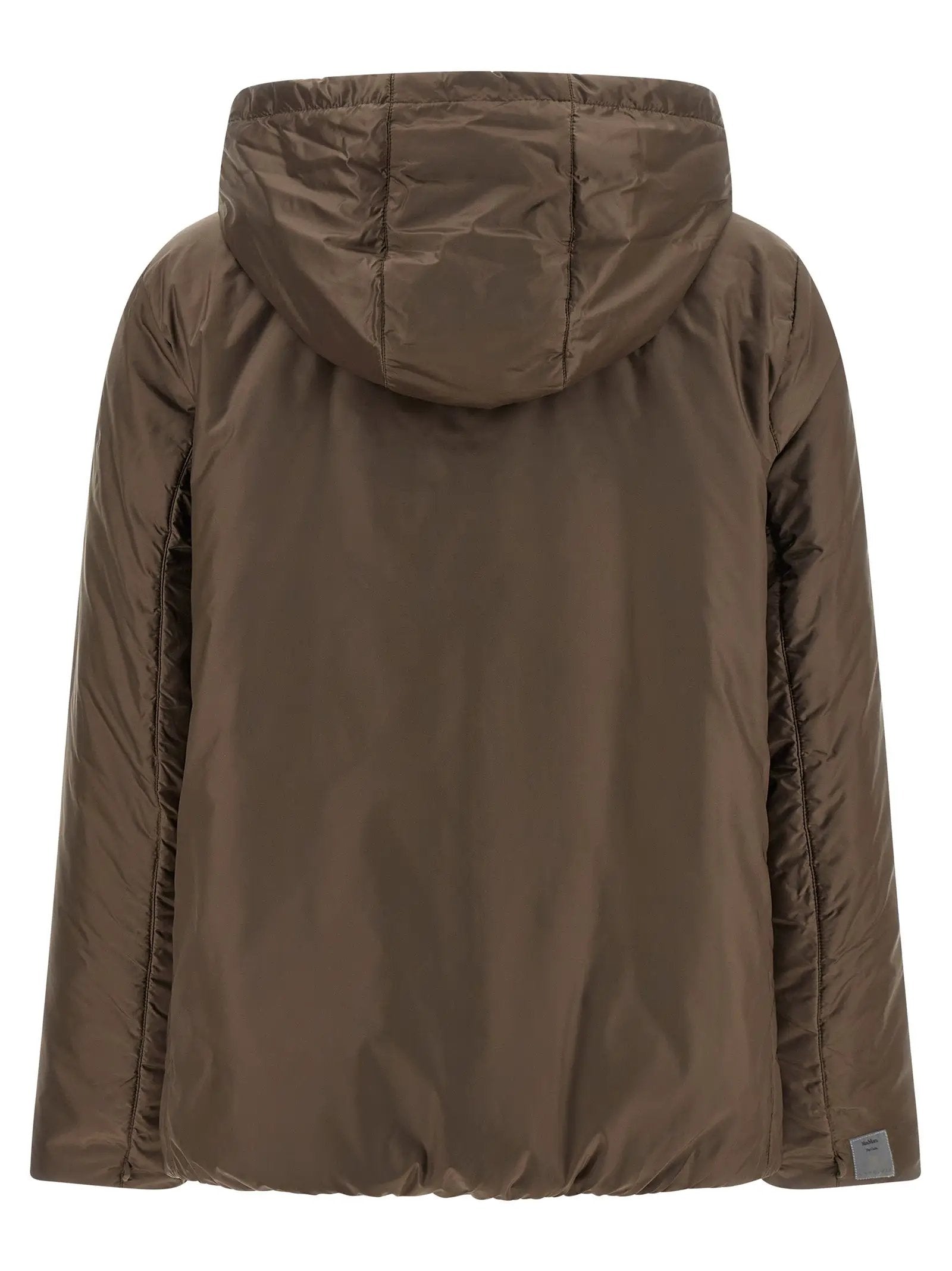 Max Mara Brown Polyester Full-Length Jacket