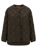 Max Mara Brown Polyamide Full-Length Jacket