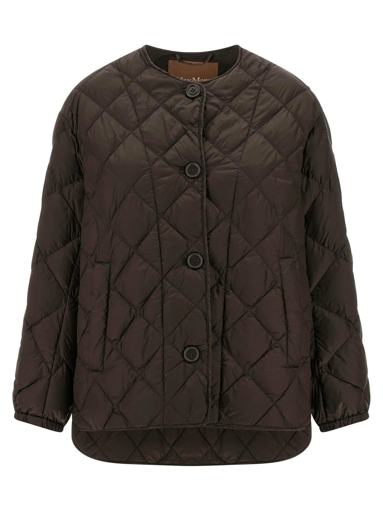 Max Mara Brown Polyamide Full-Length Jacket