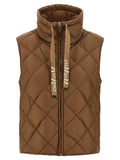 Max Mara Brown Polyamide Sleeveless Jacket