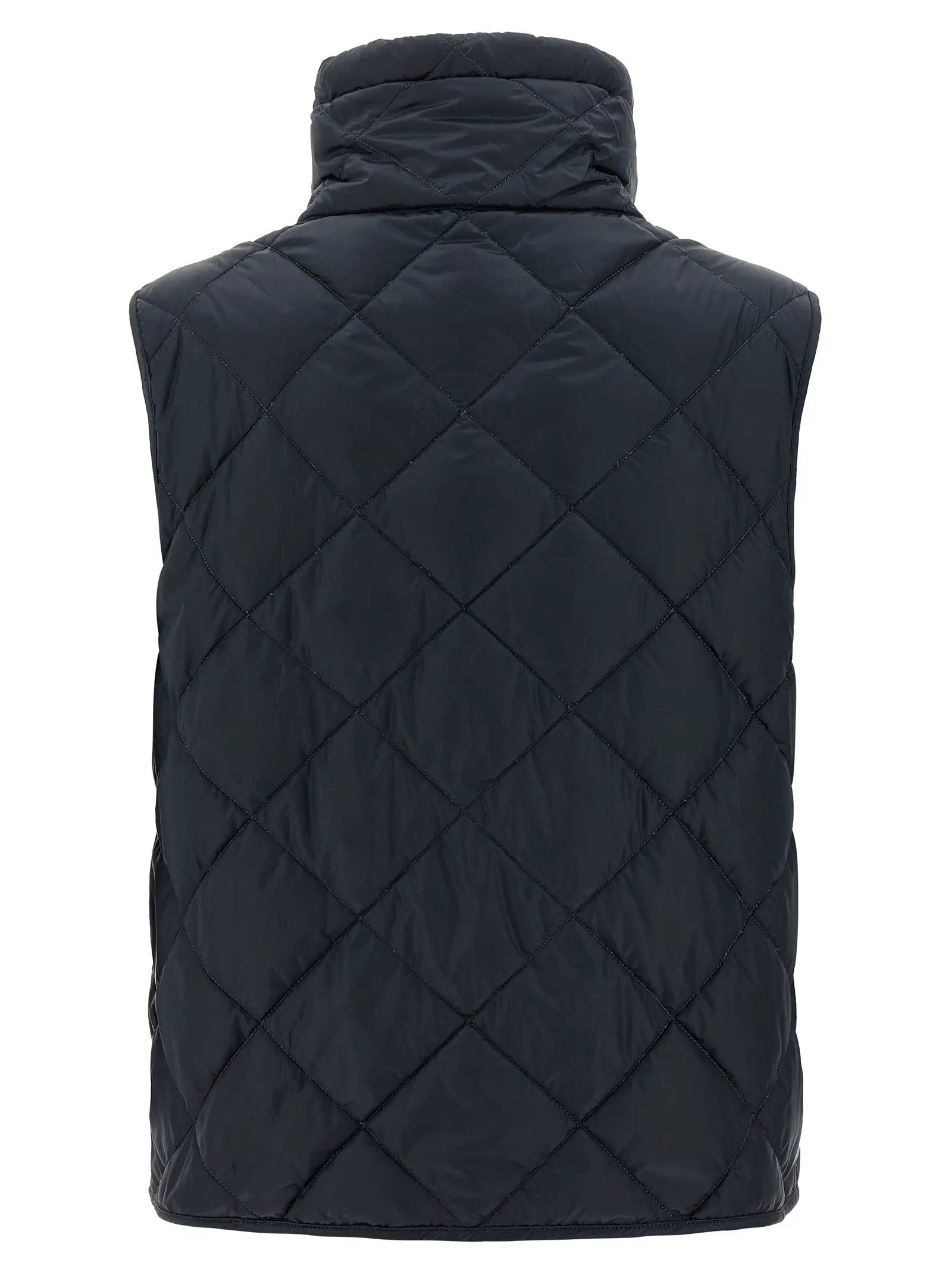 Max Mara Blue Polyamide Sleeveless Jacket