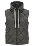 Max Mara Gray Polyamide Sleeveless Jacket