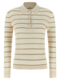 Max Mara Beige Cashmere Polo Shirt