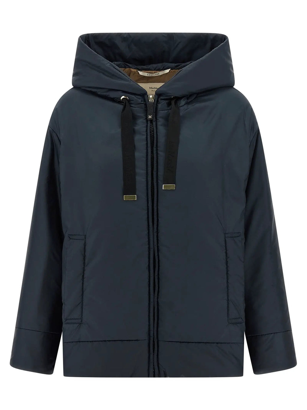 Max Mara Blue Polyester Shell Jacket