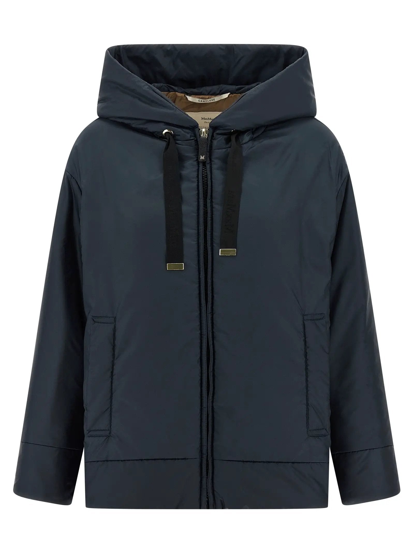 Max Mara Blue Polyester Shell Jacket