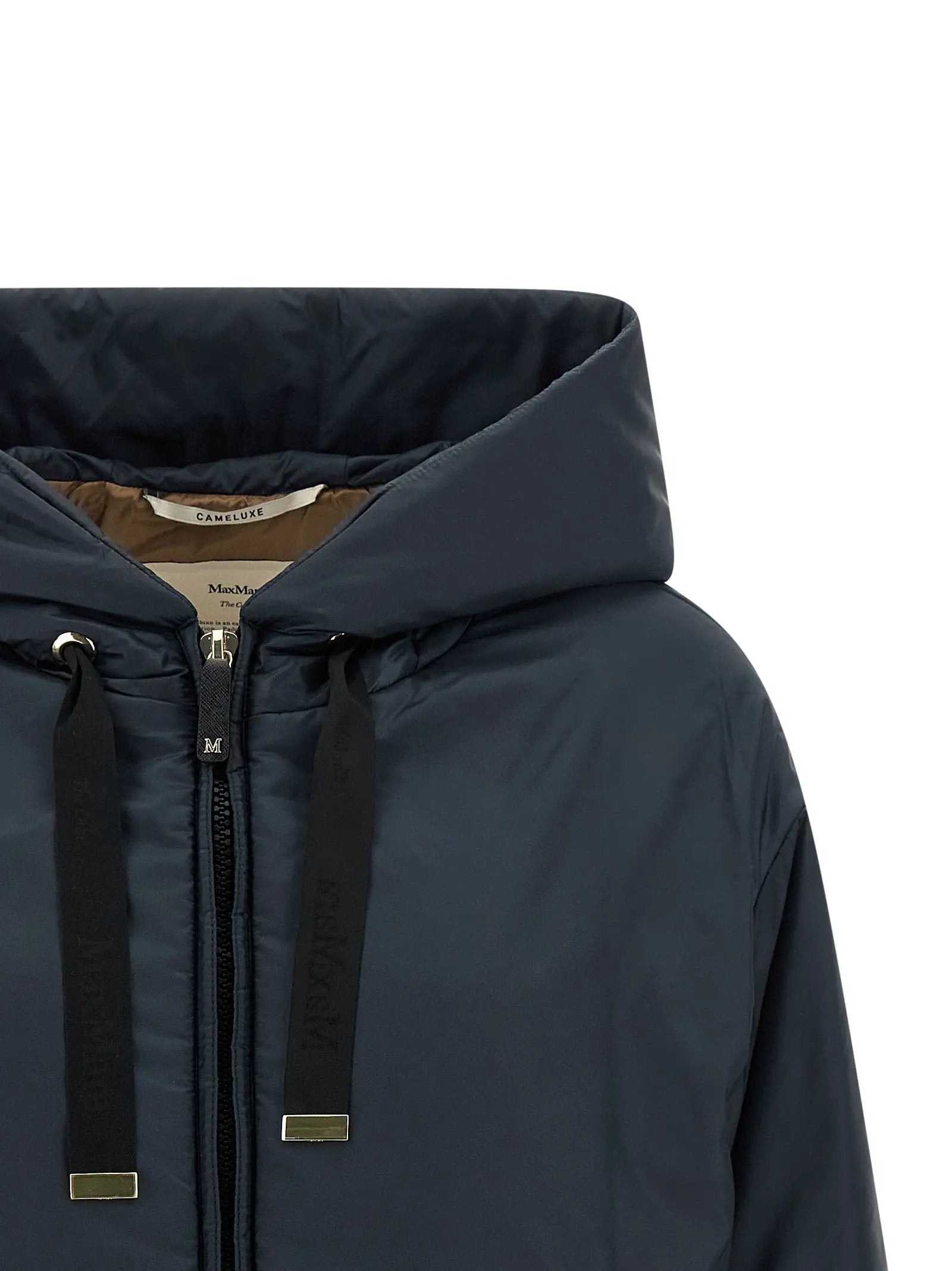 Max Mara Blue Polyester Shell Jacket