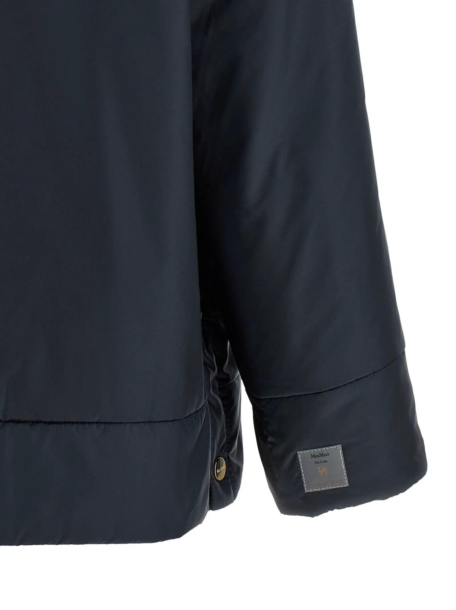 Max Mara Blue Polyester Shell Jacket