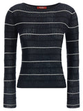 Max Mara Blue Silk Cardigan