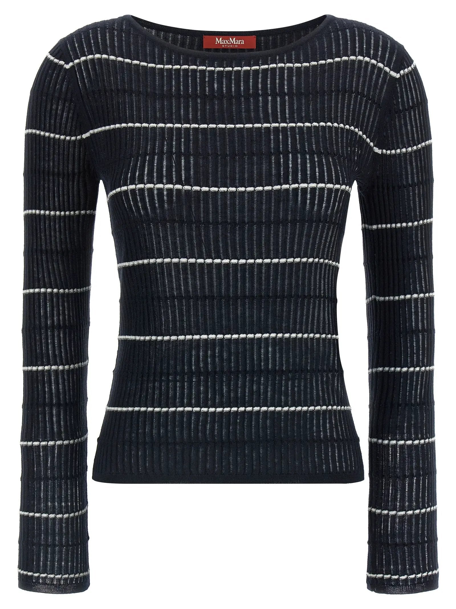 Max Mara Blue Silk Cardigan