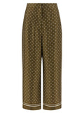 Max Mara Bicolor Silk Casual Pants
