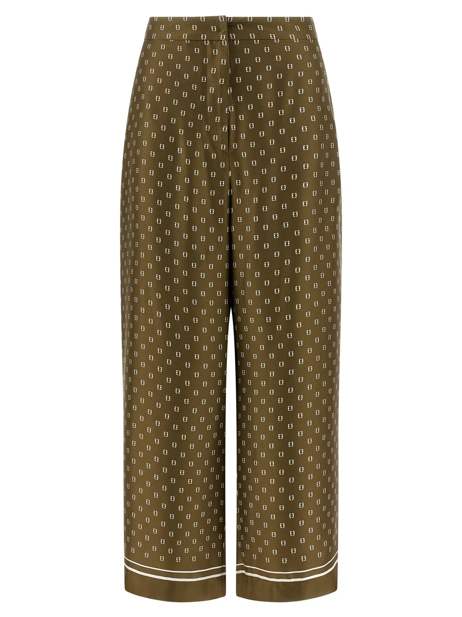 Max Mara Bicolor Silk Casual Pants